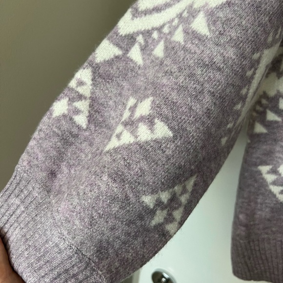 Lavender Aztec Sweater - Picture 3 of 3
